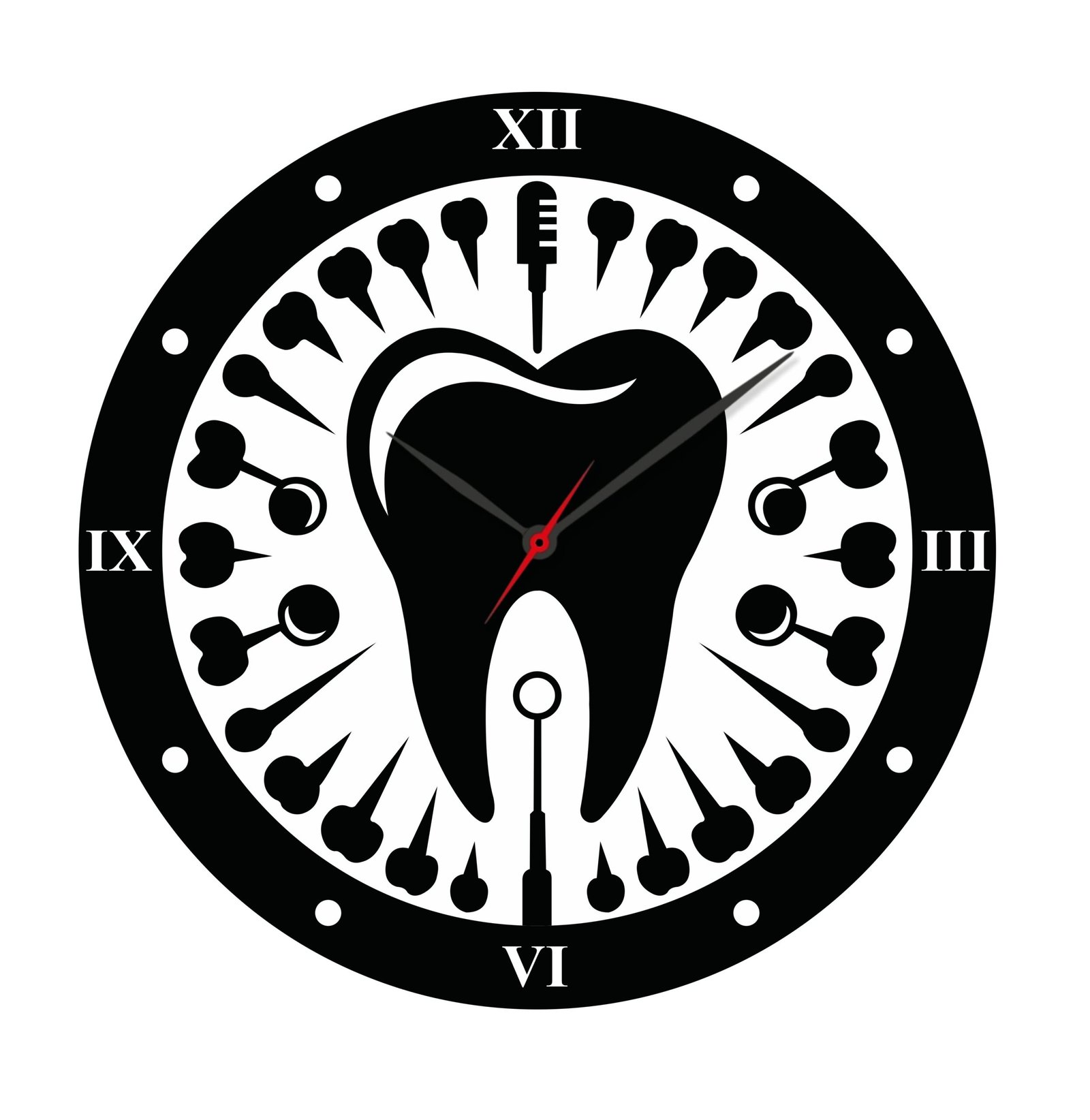 Dental Theme Wall Clock Ð Design 1