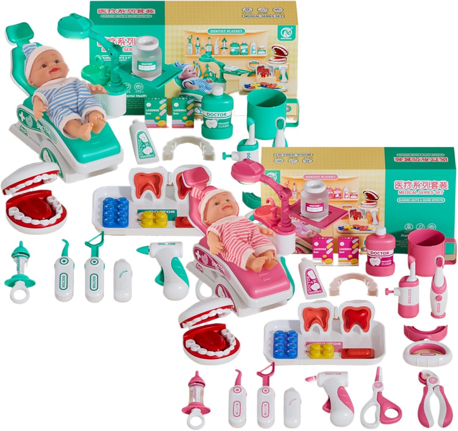 Kids Pretend Doctor Toy Dental Clinic Play Set - Image 6