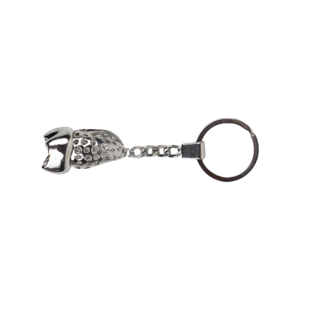 Tooth-Shaped Silver Keychain Ð Elegant Metal Finish - Image 4