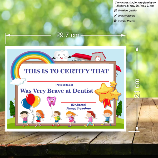 Dental Achievement Certificate Pack - Perfect Checkup & Tooth Fairy Awards - Image 3