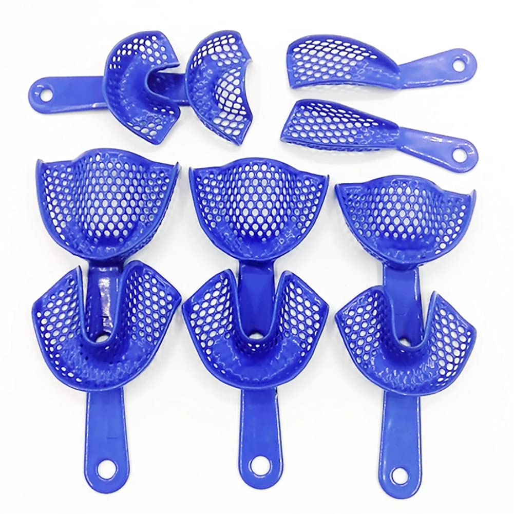 Unique Dents Blue Flexible Impression Tray autoclavable Trays